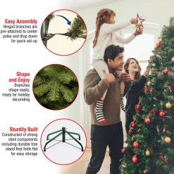 National Tree Company 7.5 ft. Pre-Lit Dunhill Fir Tree with Multicolor Lights