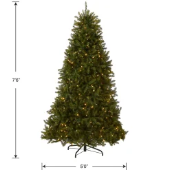 National Tree Company 7.5 ft. Pre-Lit Dunhill Fir Tree with PowerConnect Dual Color LED Lights