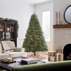 National Tree Company 7.5 ft. Pre-Lit Dunhill Fir Tree with PowerConnect Clear Lights