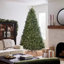National Tree Company 9 ft. Pre-Lit Dunhill Fir Tree with PowerConnect Clear Lights