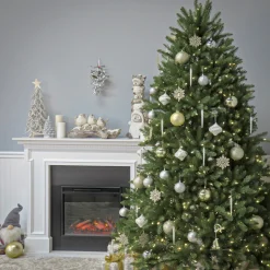 National Tree Company 7.5 ft. Pre-Lit Dunhill Fir Tree with White Lights