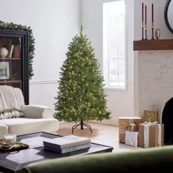 National Tree Company 6 ft. Pre-Lit Dunhill Fir Tree with Clear Lights