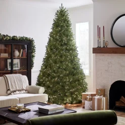National Tree Company 10 ft. Pre-Lit Dunhill Fir Tree with Clear Lights