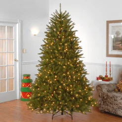 National Tree Company 6.5 ft. Pre-Lit Dunhill Fir Tree with Clear Lights