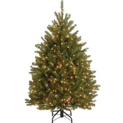 National Tree Company 4.5 ft. Pre-Lit Dunhill Fir Tree with Clear Lights