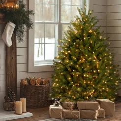 National Tree Company 4.5 ft. Pre-Lit Dunhill Fir Tree with Clear Lights