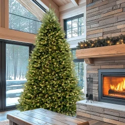 National Tree Company 9 ft. Pre-Lit Dunhill Fir Tree with PowerConnect Dual Color LED Lights