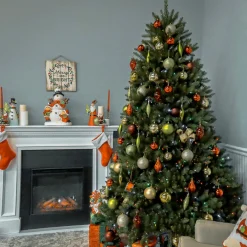 National Tree Company 6.5 ft. Pre-Lit Dunhill Fir Tree with Multicolor Lights