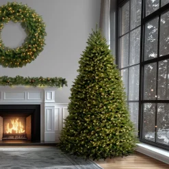 National Tree Company 9 ft. Pre-Lit Dunhill Fir Tree with 900 Clear Lights