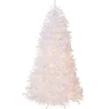 National Tree Company 7.5 ft. Pre-Lit Dunhill Fir White Tree with Clear Lights