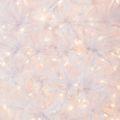 National Tree Company 7.5 ft. Pre-Lit Dunhill Fir White Tree with Clear Lights