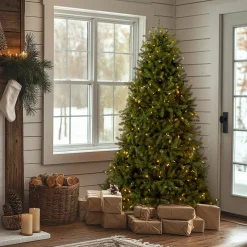 National Tree Company 6.5 ft. Pre-Lit Dunhill Fir with PowerConnect Dual Color LED Lights