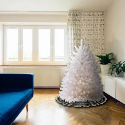 National Tree Company 4.5 ft. Pre-Lit Dunhill White Fir Tree with Clear Lights