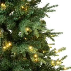 National Tree Company 4.5 ft. Pre-Lit Duxbury Light Green Tree with Warm White LED Lights