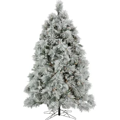 National Tree Company 7.5 ft. Pre-Lit Flocked Bavarian Pine Tree