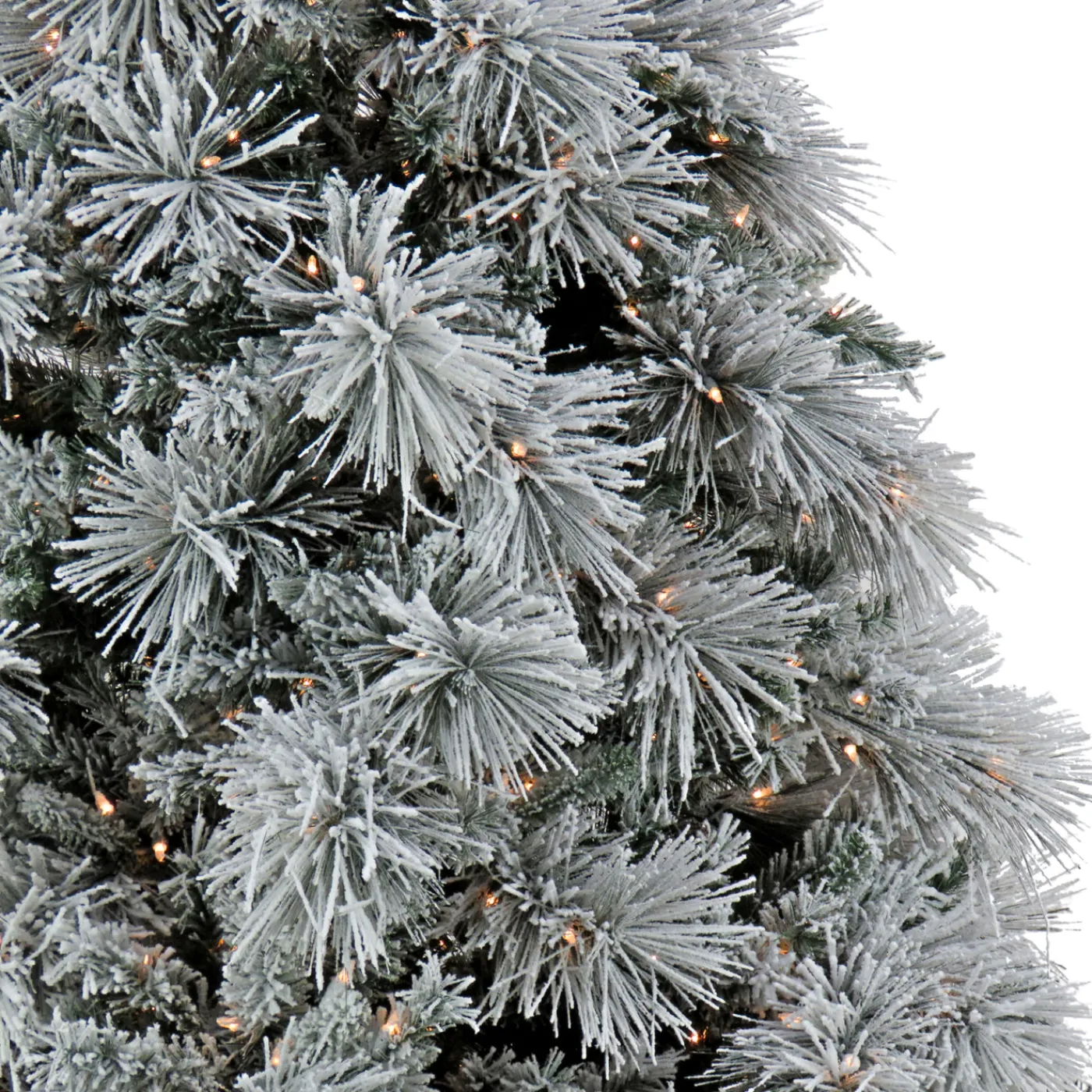 National Tree Company 7.5 ft. Pre-Lit Flocked Bavarian Pine Tree