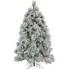 National Tree Company 6.5 ft. Pre-Lit Flocked Bavarian Pine Tree