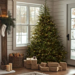 National Tree Company 9 ft. Pre-Lit Fraser Grande Tree with Dual Color LED Lights