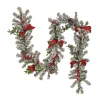 National Tree Company 9 ft. Pre-Lit General Store Snowy Garland with LED Lights