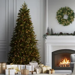 National Tree Company 7.5 ft. Pre-Lit Grande Fir Medium Tree with Clear Lights
