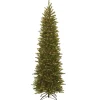 National Tree Company 7.5 ft. Pre-Lit Grande Fir Pencil Slim Tree with Clear Lights