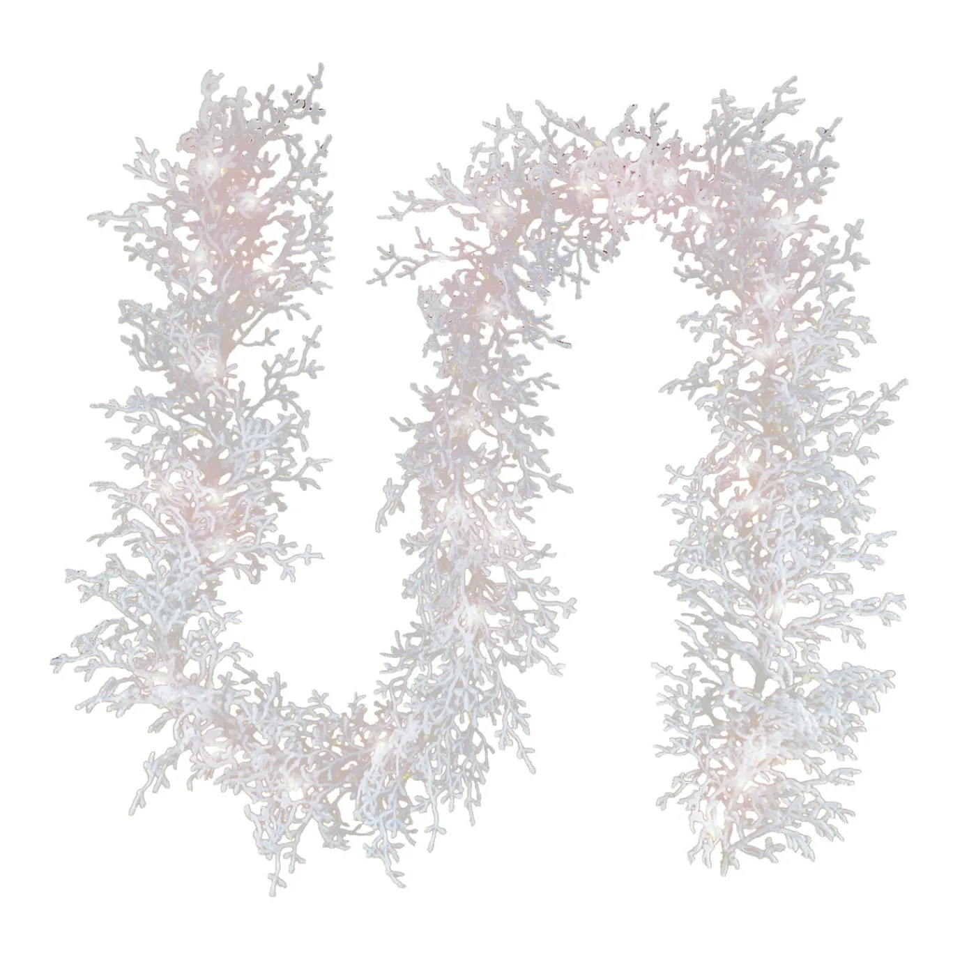 National Tree Company 9 ft. Pre-Lit HGTV Home Collection Christmas by the Sea Coral Garland