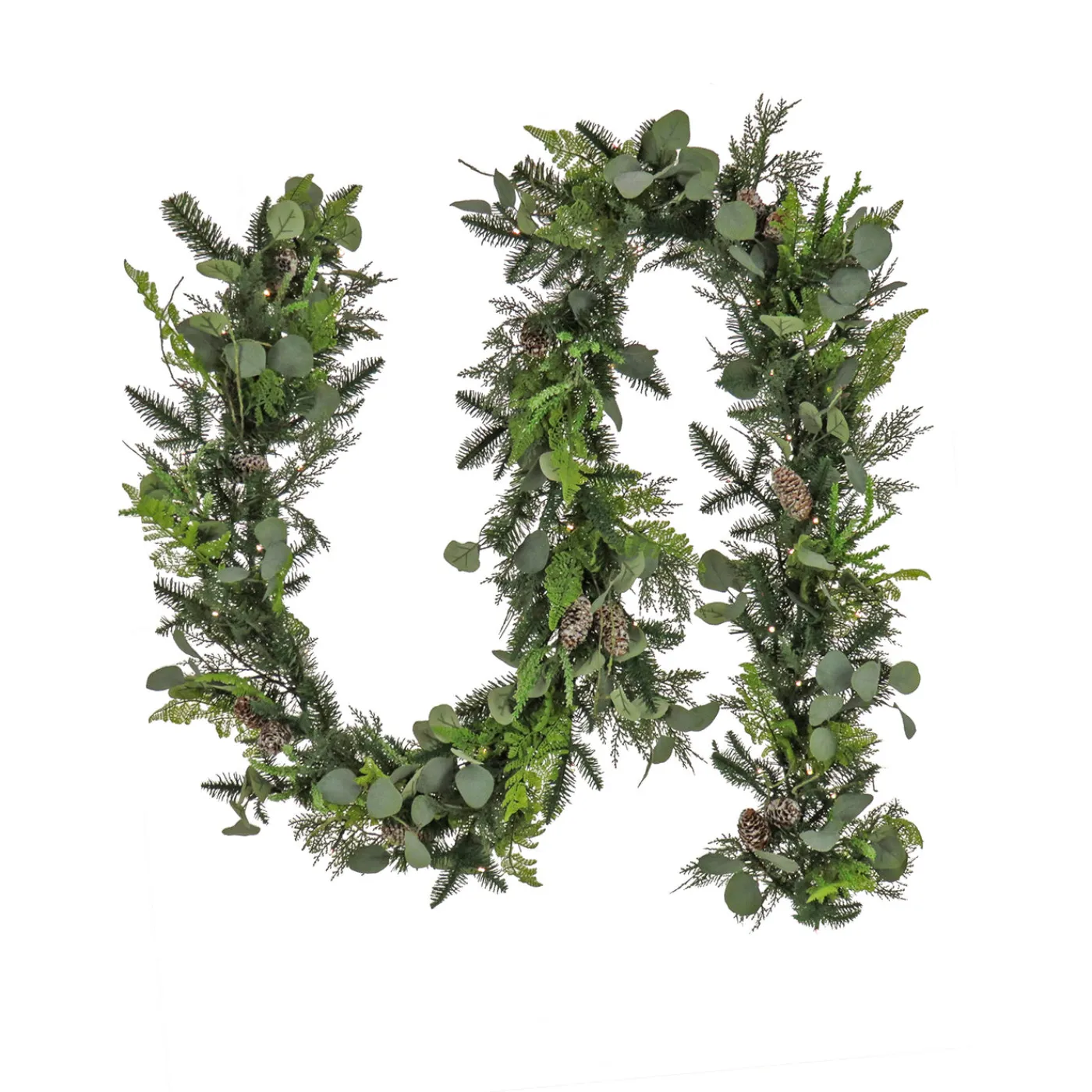 National Tree Company 9 ft. Pre-Lit HGTV Home Collection Winter Garden Garland