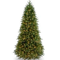 National Tree Company 6.5 ft. Pre-Lit Jersey Fraser Fir Slim Tree with Clear Lights