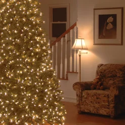 National Tree Company 7.5 ft. Pre-Lit Jersey Fraser Fir Medium Tree with Dual Color LED Lights