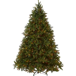 National Tree Company 7.5 ft. Pre-Lit Jersey Fraser Fir Tree with Multicolor Lights