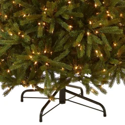 National Tree Company 7.5 ft. Pre-Lit Jersey Fraser Fir Slim Tree with Clear Lights