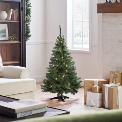 National Tree Company 4 ft. Pre-Lit Kincaid Spruce Tree with Clear Lights