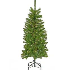 National Tree Company 4.5 ft. Pre-Lit Kingswood Fir Pencil Tree with Clear Lights