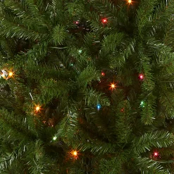 National Tree Company 6.5 ft. Pre-Lit Kingswood Fir Pencil Tree with Multicolor Lights