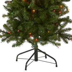 National Tree Company 6.5 ft. Pre-Lit Kingswood Fir Pencil Tree with Multicolor Lights