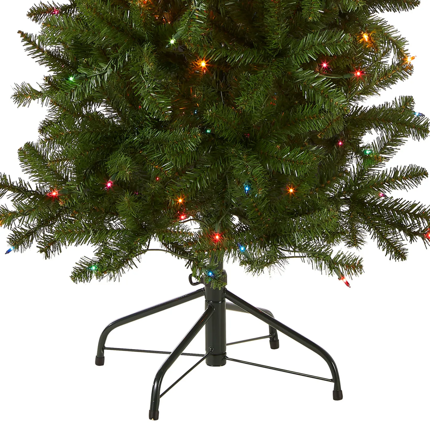 National Tree Company 6.5 ft. Pre-Lit Kingswood Fir Pencil Tree with Multicolor Lights