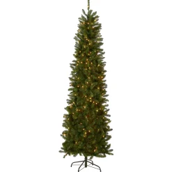 National Tree Company 7.5 ft. Pre-Lit Kingswood Fir Pencil Tree with Clear Lights