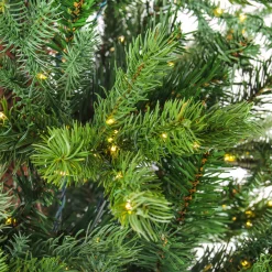 National Tree Company 10 ft. Pre-Lit Lark Pine Feel Real Medium Tree with Warm White LED Rice Lights
