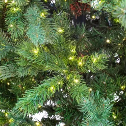 National Tree Company 10 ft. Pre-Lit Lark Pine Feel Real Medium Tree with Warm White LED Rice Lights