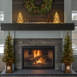 National Tree Company 4 ft. Pre-Lit Leigh Valley Tree Set with Clear Lights