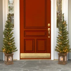 National Tree Company 4 ft. Pre-Lit Leigh Valley Tree Set with Clear Lights