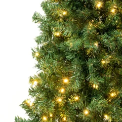 National Tree Company 7.5 ft. Pre-Lit Linden Spruce Tree with Warm White LED Lights