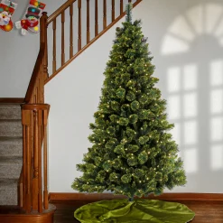 National Tree Company 7 ft. Pre-Lit Maine Pine Tree with LED Lights