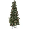 National Tree Company 7.5 ft. Pre-Lit Meadowlark Pencil Tree with Clear Lights