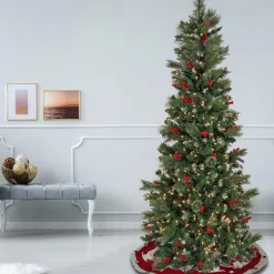 National Tree Company 6.5 ft. Pre-Lit Meadowlark Pencil Tree with Clear Lights