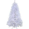 National Tree Company 7.5 ft. Pre-Lit Millville White Tree with PowerConnect Warm White LED Lights