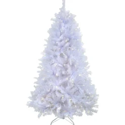 National Tree Company 9 ft. Pre-Lit Millville White Tree with PowerConnect Warm White LED Lights