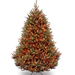 National Tree Company 7.5 ft. Pre-Lit Natural Fraser Fir Tree with Multicolor Lights