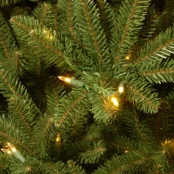 National Tree Company 10 ft. Pre-Lit Natural Fraser Slim Fir Tree with Clear Lights