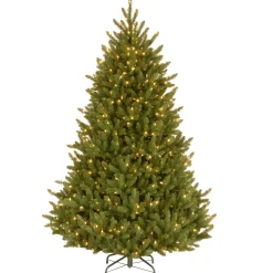 National Tree Company 7.5 ft. Pre-Lit Natural Fraser Medium Fir Tree with Clear Lights
